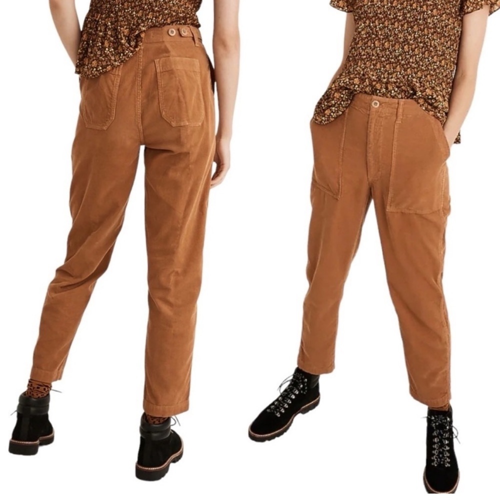 MADEWELL Corduroy‎ Griff Tapered Fatigue Pants Warm Hickory Fall Academia 25